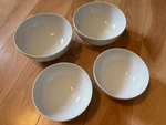 Ikea (set Of 4) Porcelin White Soup Cereal Bowls 6" 21986 (2) 7.5" 13781. Fixed Price $19.99.