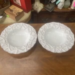 Pair Mud Pie Sanibel Ceramic Starfish Rimmed 9 Soup Bowls. Fixed Price $34.00.
