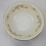 Vtg Homer Laughlin Georgian E50N5 Floral Rose Serving Bowl Ivory Scalloped Edge. Fixed Price $25.00.