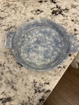 Oneida Studio Pottery Light Blue Spongeware Porcelain Bowl Dish. Fixed Price $24.00.