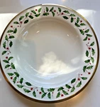 Lenox Holiday China- Pasta/soup Grande Bowl Wide Rim 9" New. Fixed Price $30.00.