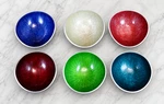 Simply Designz Set Of 6 Colorful Nut Snack Dip Bowls Modern Serving 5"X5" Oblong. Fixed Price $29.97.