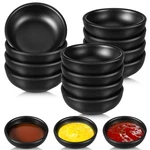 12 Pcs Black Bowls Set, 1.7OZ, Small Soy Sauce Dishes, Dipping, Party. Fixed Price $30.63.