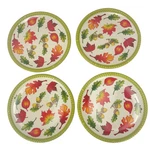 Temptations By Tara Fall Leaf Salad Plates Set Of 4 8" Stoneware. Fixed Price $34.99.