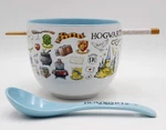 Harry Potter Hogwarts Destination 20OZ Ceramic Ramen Noodle Rice Bowl Silver Buf. Fixed Price $25.00.