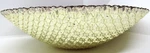 12" Glass Bowl With Silver Pebble Textured Base.. Fixed Price $34.99.