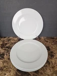 Set Of 3 Tognana Accessories White Dinner Plates 10 7/8" Italy Porcelain. Fixed Price $49.99.