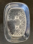 Wilton Armetale Reggae Bread/serving TRAY-9.5X6.5 -rarely Used. Fixed Price $32.99.