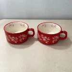 Temptations By Tara 22OZ Floral Lace Soup Bowls Handle Stacking PPP-SQ-166987. Fixed Price $20.00.