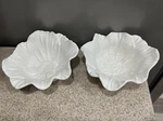 Rare Set Of 2 Fitz & Floyd Savannah Home 7 White Flower Bowls Original Sticker!. Fixed Price $32.00.