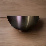 Ikea Large Popcorn Salad Serving Bowls Metal Stainless Steel 11IN Model 21152. Fixed Price $35.00.