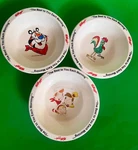 3 Vintage Kellogs Melamine Cereal Bowls 1995 Fruit Loops Rice Krispy Corn Flakes. Fixed Price $14.99.