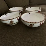 Four 4 Lynn Chase Jungle Jamboree Salad Bowl Retired. Fixed Price $153.00.