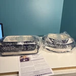 Temp-tations Purple Floral Lace Set Of 6 Nesting Serving Baking Bowls. Fixed Price $99.99.