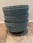 Rachael Ray Cucina Agave Blue Soup Cereal Bowls Set 3 Euc. Fixed Price $20.00.