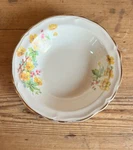 10 Vtg Edwin M. Knowles China Co 5 1/2" Fruit Dessert Berry Bowls Yellow Floral. Fixed Price $39.99.