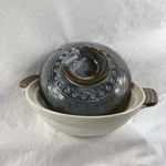 Vintage Japanese Donabe Earthenware Clay Hot Cooking Pottery 2-PIECE Brown. Fixed Price $194.99.
