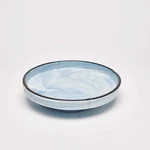 Yedi YCC842, 8.25" Fine Porcelain Blue Deep Plate, Bone China Marble Soup Bowl,. Fixed Price $11.94.
