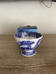 Spode Blue Italian Footed Bowl 4.75. Fixed Price $32.00.