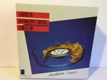 American Handblown Crystal Chip & Dip Bowl Ambrosia #29930 Nib!. Fixed Price $9.90.