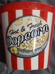Vintage Wabash Valley Farms Large Popcorn Bowl Tub Container 9 Tall. Fixed Price $24.50.