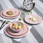 Yinshine Melamine Dinnerware Set - 12 Pc Plates Bowls Unbreakable Durable. Fixed Price $78.14.