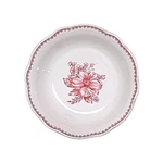 Four (4) Pioneer Woman Agatha Red Scalloped Edge 7" Stoneware Bowls. Fixed Price $50.88.