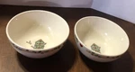 Thompson Pottery Birdhouse 6 " Cereal Soup Bowls Set Of 2 Nice. Fixed Price $20.00.