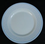 Martha Stewart MTW28 Salad Plate (1 Of 6 Available) Wavy Blue Lines. Fixed Price $7.79.