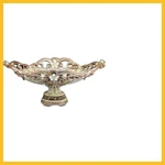 Vintage Rose Fruit Bowl OK-4203B 9X20X11 Pack Green Silver Pearl Diamond. Fixed Price $121.12.
