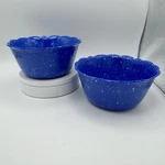 Pioneer Woman Melamine Juliette Blue Speckled Spatter Bowls Set Of 2. Fixed Price $29.99.