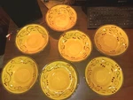 (7) Home Trends Italian Villa Bowls Rustic 8 Inch Soup Pasta Salad Serveware. Fixed Price $59.99.