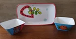 Tropical Melamine Tiki Bowls And Serving Platter Amscan 6PC Picnic Barware. Fixed Price $40.00.
