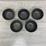 Tabletops Lifestyles Celestial Cereal Bowls Coupe 6" Coal Black Lot Of 5. Fixed Price $49.00.