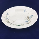Home Beautiful Breezy Blue JX102 Floral Stoneware Rim Soup Cereal 8.75" Bowl. Fixed Price $21.99.