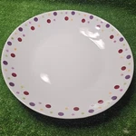 Pampered Chef Simple Additions Polka Dots X-large 13.75" Serving Bowl, Retired. Fixed Price $19.94.