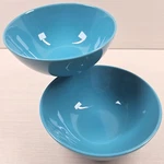 (2) Ikea Fargrik Turquoise Coupe Cereal Bowls Set Serving Replacement Dishes Lot. Fixed Price $33.97.