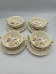 Vtg Royal Daulton Grantham D5477 Cream Soup Cup Bowl And Saucer. Fixed Price $54.25.