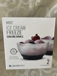 Host Ice Cream Freeze Cooling Bowls - Set Of 2 New Box. Fixed Price $16.99.