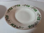 Set Of 4 Christmas Charm Holly Berry Soup Bowls Holiday Gold Trim. Fixed Price $20.00.