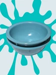 Carlisle Round Nappie 14 Oz Turquoise Bowl 5.5'' Fruit Nut Melamine Set Of 2. Fixed Price $17.99.