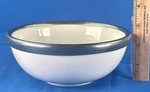 Arte Italica Tuscan Cereal Bowl Italian Ceramic Pewter Rim 6 3/8 Italy. Fixed Price $58.00.