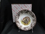 Spode Woodland Turkey Game Bird: New Ascot Salad / Soup Bowl, 8", Box. Fixed Price $42.93.