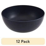(12 Pack) Mainstays 38-OUNCE Round Plastic Cereal Bowl, Dark Blue. Fixed Price $9.00.
