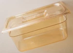 Cambro MP36 Amber High Heat 1/3 Size X 6" Deep Food Pan W/ Flat Lid. Fixed Price $16.00.