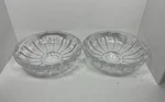 Heavy Orrefors San Michele Crystal Artist Gunnar Cyren - Set Of 2 Bowls. Fixed Price $229.99.