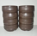 Vintage Aladdin Temp Rite Bowls Set Of 8/8 Ounces Each Brown Usa Camping Hiking. Fixed Price $12.68.