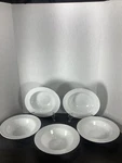 Set Of Pier 1 Luminous White Porcelain 8.75 Soup/salad/pasta Bowls New. Fixed Price $50.00.
