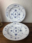 Royal Copenhagen Blue Fluted Plain 165 Large Rim 9 1/4" Soup Bowl Set Of 2 1ST?. Fixed Price $189.99.