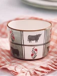 Anthropologie Millie Berry Basket Bowl Cow Bull Green Refrigerator Farmhouse. Fixed Price $26.10.